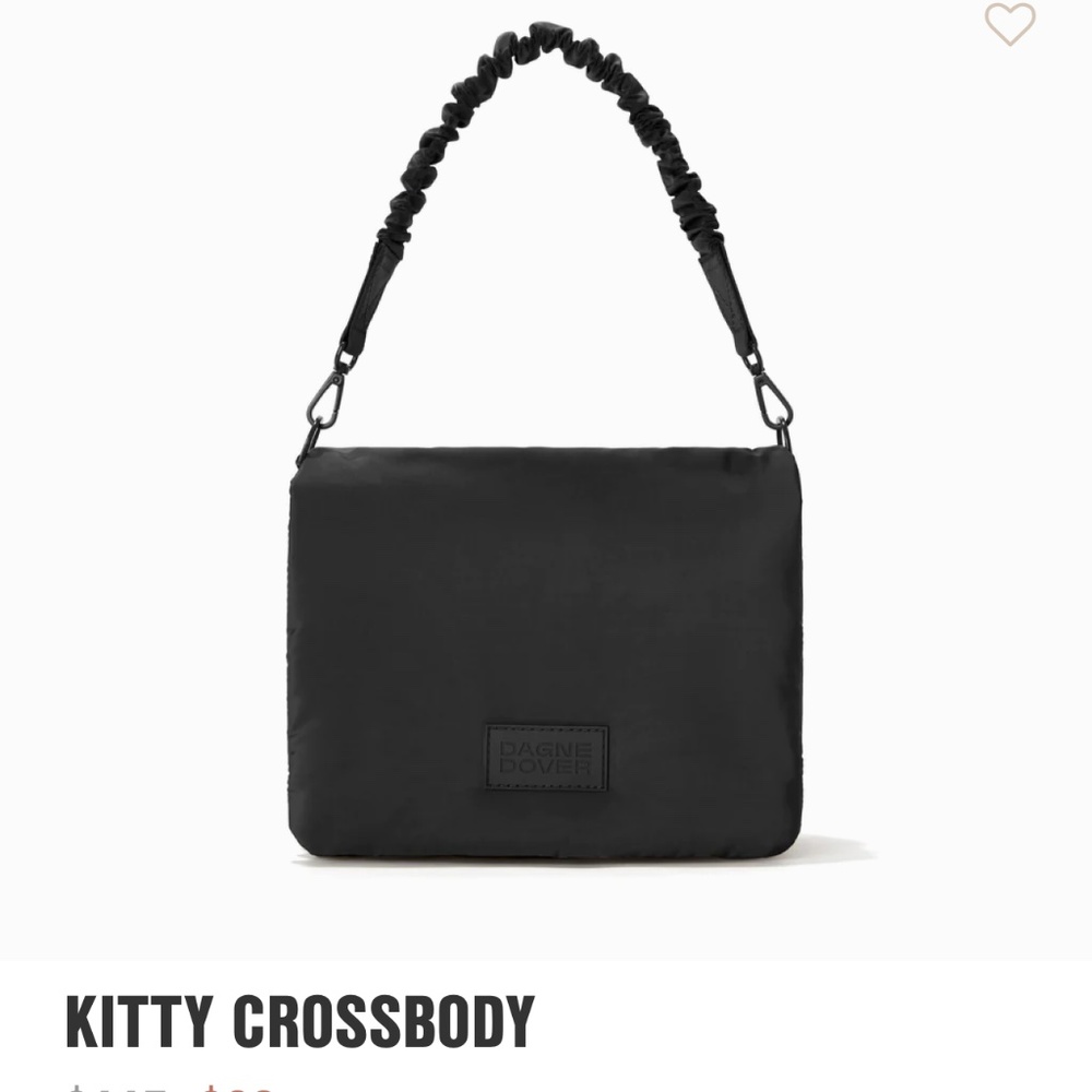 Dagne Dover Kitty Crossbody in Black NWT